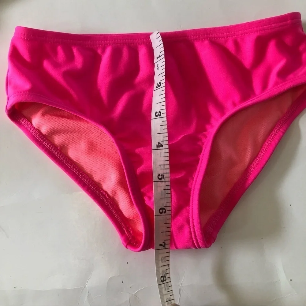 Bundle 3Pc Art Class Cat & Jack Tropical Bralette Pink Black Bikini Bottoms Set